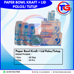 PAPER BOWL KRAFT + LID