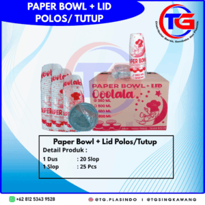 PAPER BOWL POLOS + LID