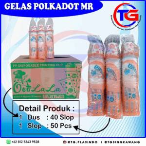 GELAS POLKADOT